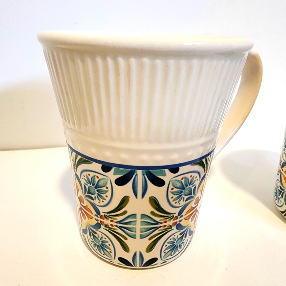 Set of 4 Pier 1 Athena Coffee Tea Mugs EUC - Picture 2 of 8